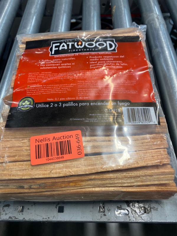Photo 1 of ***NON REFUNDABLE*** FATWOOD - The Original Fire Starter Stick, Start Fires with Only 2 Sticks, Made from Dead Tree Stumps, 4 LB Bag (1)