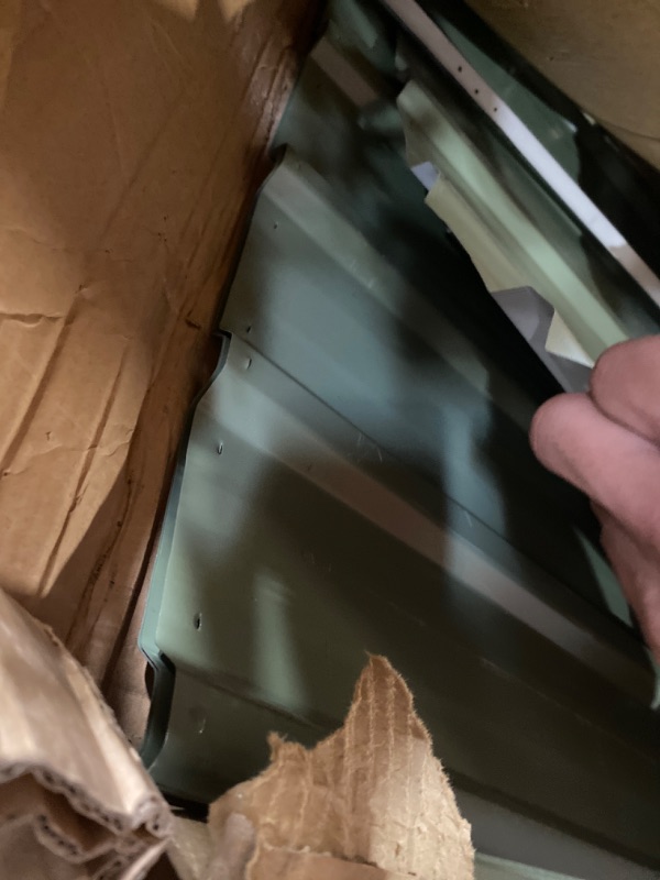 Photo 1 of Absco Poultry Paradise: Large Chicken Coop & Chicken Run, 5'x5' Pale Eucalypt Green with Mesh Panels, Side Access Door, Aviary, DIY Assembly, Metal Chicken Cage for 10-15 Chickens