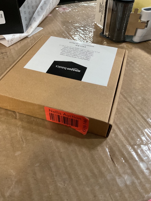 Photo 1 of Amazon Basics DisplayPort to HDMI Cable, Uni-Directional, 4K@30Hz, 1920x1200, 1080p, 6 ft, Black