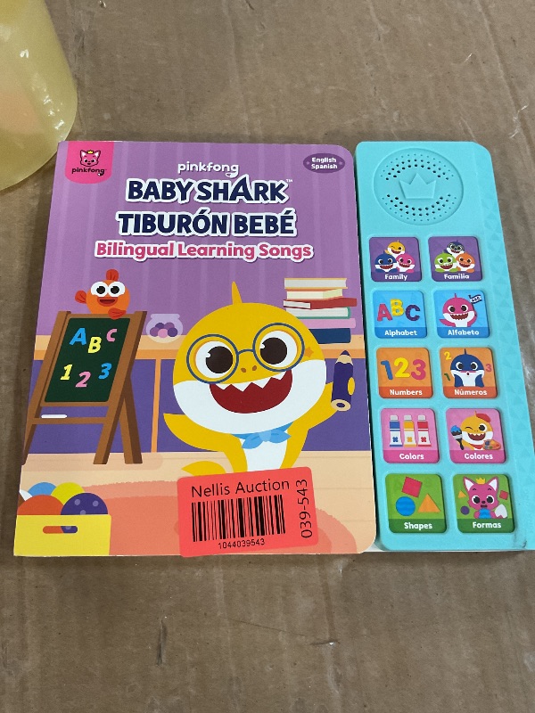 Photo 1 of [10BTN] Pinkfong Baby Shark Bilingual Musical Sound Book | Baby Shark English-Spanish Learning Songs for Toddlers 1-3 | Educational Toy with Nursery Rhymes | Perfect Baby Shark Birthday