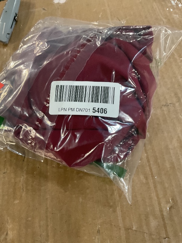 Photo 1 of (Top only)Fabletics Women's Vital 1-Pocket Scrub Top - MotionTech, Wrinkle-Resist, Chest Pocket, Anti-Shrink, Semi-Slim Fit, XL, Wine