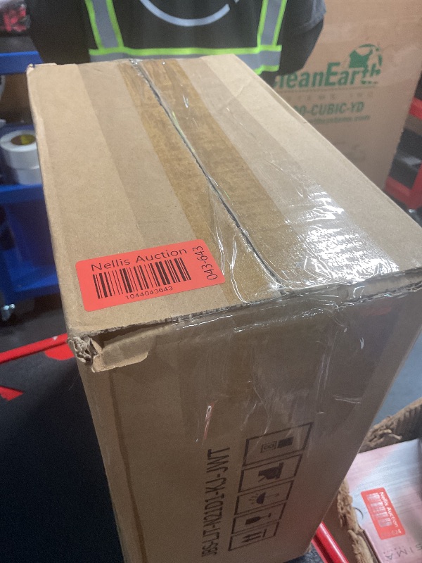 Photo 1 of JOYBOS Trash Can with Lid Automatic Garbage Can, 3.8 Gallon Slim Small White Plastic Smart Trash Bin, Narrow Motion Sensor for Bedroom, Bathroom, Toilet Office