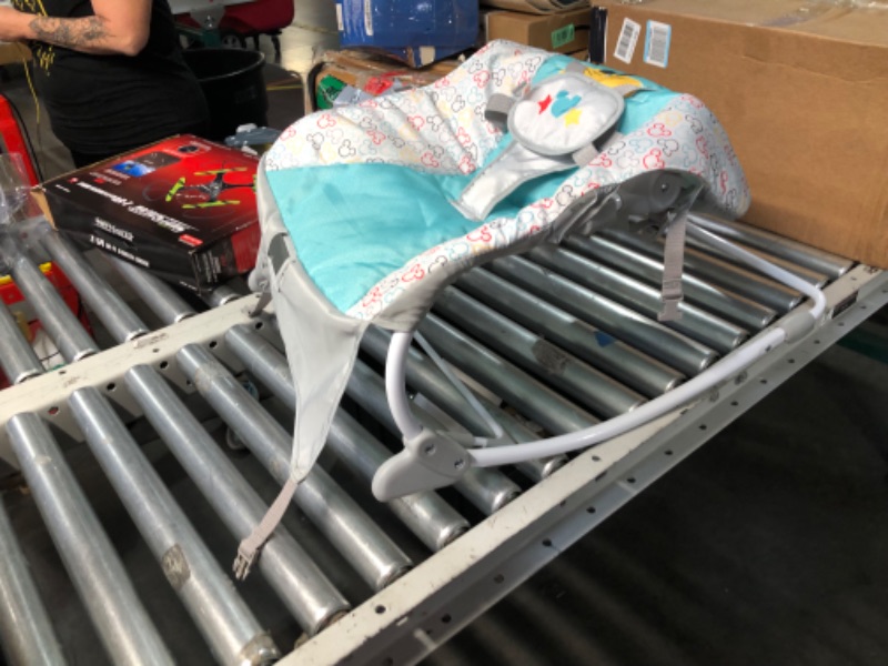 Photo 1 of ***INCOMPLETE - MISSING HARDWARE AND OTHER PARTS***
Bright Starts Disney Baby Mickey Mouse Infant to Toddler Rocker & Seat with Vibrations and Removable -Toy Bar, 0-30 Months Up to 40 lbs (Original Bestie)