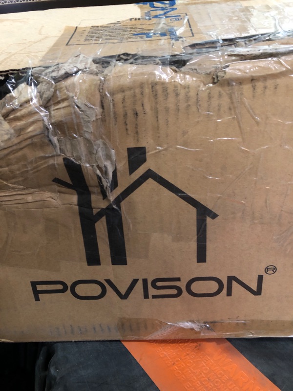 Photo 1 of (used)(unknown if complete)(see images) POVISON Floating TV Stand, 63" Modern TV Stand with Storage, Walnut TV Stand, Solid Wood Floating Entertainment Center