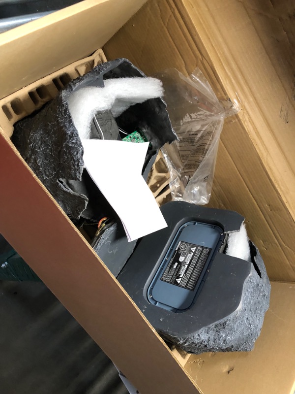 Photo 1 of ***NONREFUNDABLE - MAJOR DAMAGE - FOR PARTS ONLY - SEE COMMENTS***
Innovative Technology Pair of Solar Charging Bluetooth Outdoor Rock Speakers