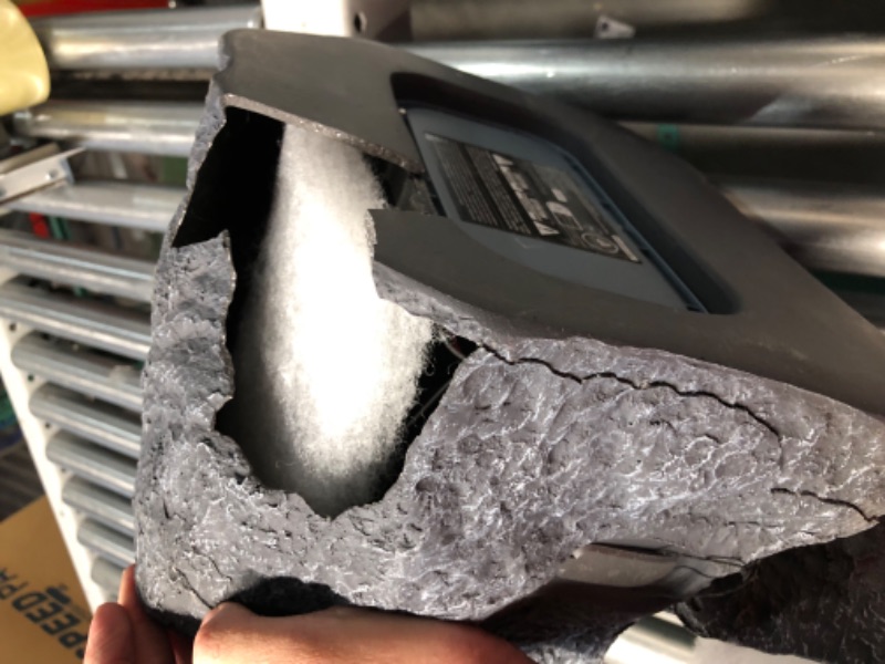 Photo 1 of ***NONREFUNDABLE - MAJOR DAMAGE - FOR PARTS ONLY - SEE COMMENTS***
Innovative Technology Pair of Solar Charging Bluetooth Outdoor Rock Speakers