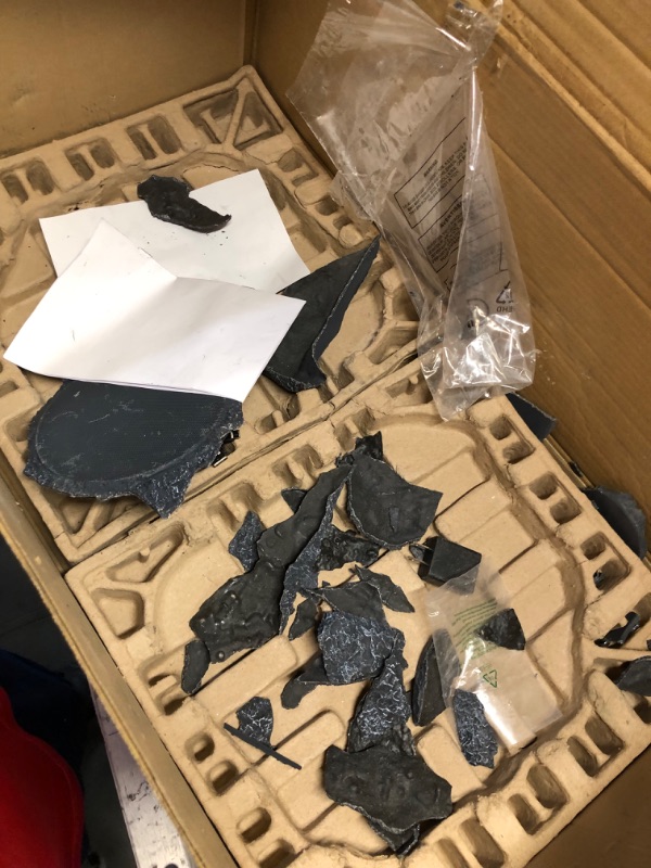 Photo 1 of ***NONREFUNDABLE - MAJOR DAMAGE - FOR PARTS ONLY - SEE COMMENTS***
Innovative Technology Pair of Solar Charging Bluetooth Outdoor Rock Speakers