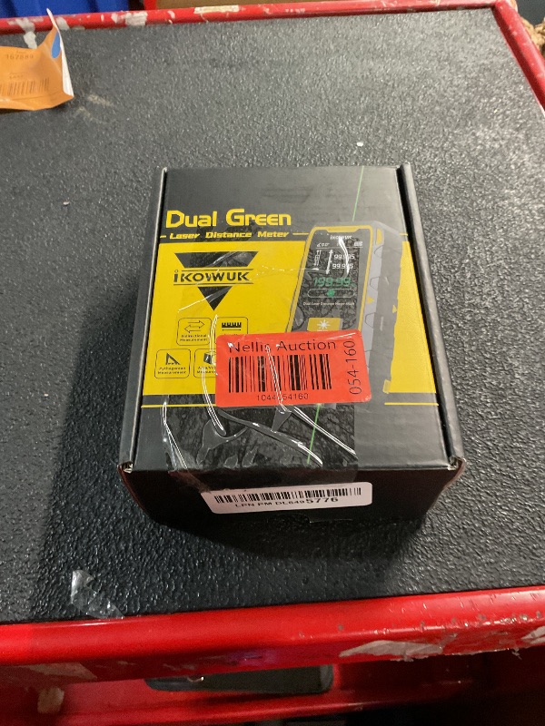 Photo 1 of IKOVWUK Dual Laser Measuring Tool, 656FT/200M Green Bilateral Laser Distance Meter 6 Unit Switching, Rechargeable Digital Laser Measure with Backlit LCD Display, Bubble Level, Multiple Measure Mode