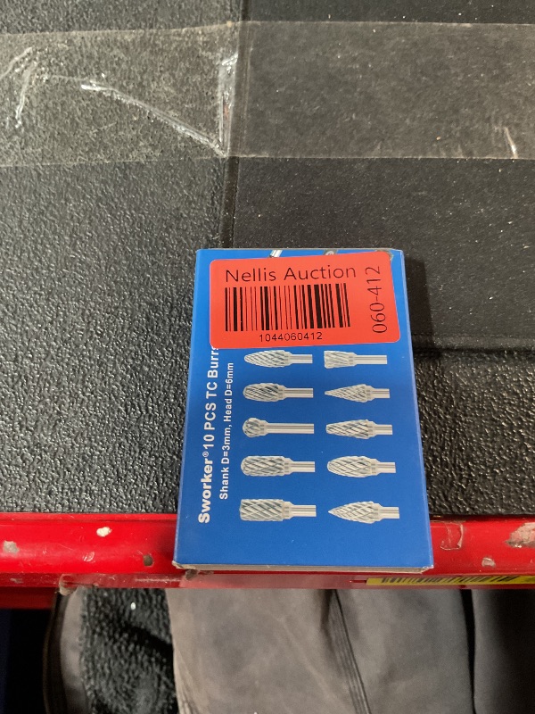 Photo 1 of **MISSING 2 BITS** 10 Pcs Carbide Burr Set Bits 1/8" Shank Compatible with Dremel Milwaukee Rotary Grinder Tool Kit Accessories Drill Rasp File Attachment Wood Metal Stone Carve Grind Cut Sand Engrave Polish Porting