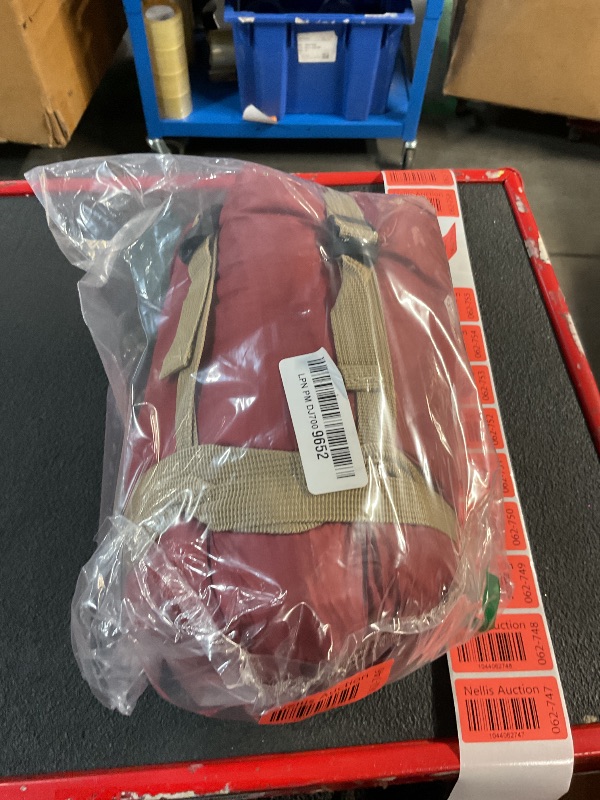 Photo 1 of ECOOPRO Warm Weather Sleeping Bag - Portable, Waterproof, Compact Lightweight, Comfort with Compression Sack - Great for Outdoor Camping, Backpacking & Hiking-83 L x 30" W Fits Adults (G-Wine red)