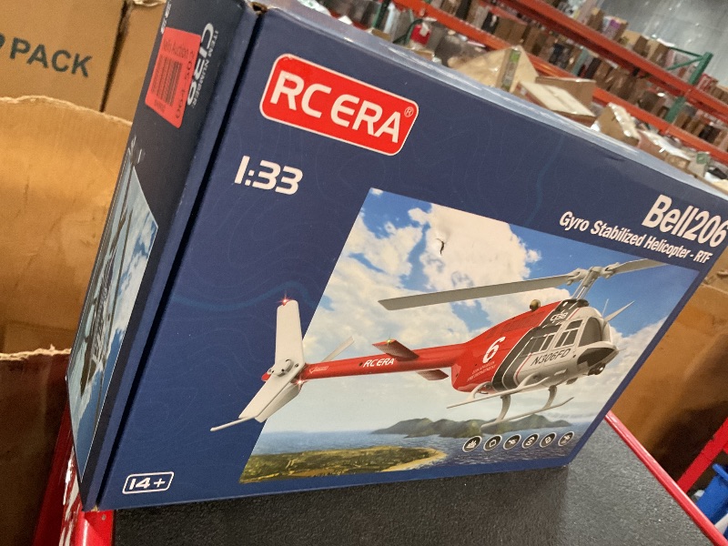 Photo 1 of **HAS MARKINGS ON THE BLADES** FLYCOLOR C138 RC Helicopter 2.4G 6CH 6-Axis Gyro Altitude Hold 1/33 Remote Control Plane Ready to Fly RTF(Blue-White)
