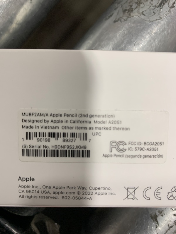 Photo 1 of Apple Pencil (2nd Generation): Pixel-Perfect Precision and Industry-Leading Low Latency, Perfect for Note-Taking, Drawing, and Signing documents. Attaches, Charges, and Pairs magnetically.