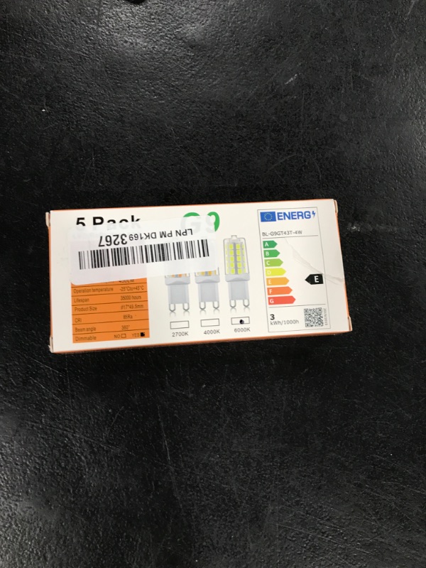 Photo 1 of AIPLAMP G9 led Light Bulb Daylight White Dimmable 4W 6000K,Equivalent to 25W 30W 40W Halogen Light, 450Lm 100-120V AC,No Strobe, Flicker Free,360 Degree Angle, g9 dimmable, G9 Bulb,5 Pack