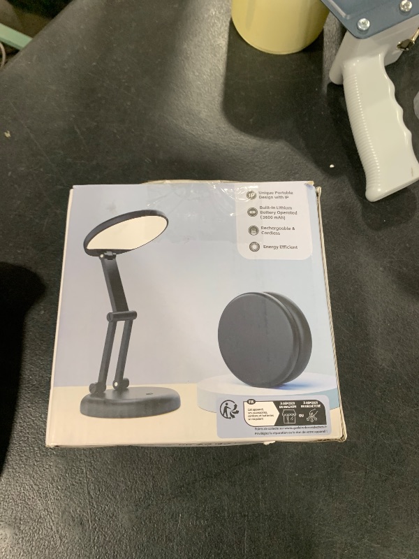 Photo 1 of Battery Operated Lamp Rechargeable Lamp Foldable & Portable Light, 8 Brightness Dimmable Cordless Lamp Rechargeable Light Wireless Lamp Mini Lamp, Battery Lamp Battery Lights Nail Light for Desk, LED