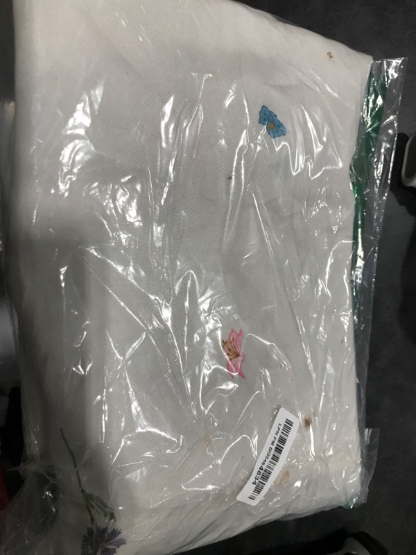 Photo 1 of Horaldaily Spring Summer Tablecloth 60x84 Inch Rectangular, Wild Flowers Floral Table Cover for Party Picnic Dinner Decor