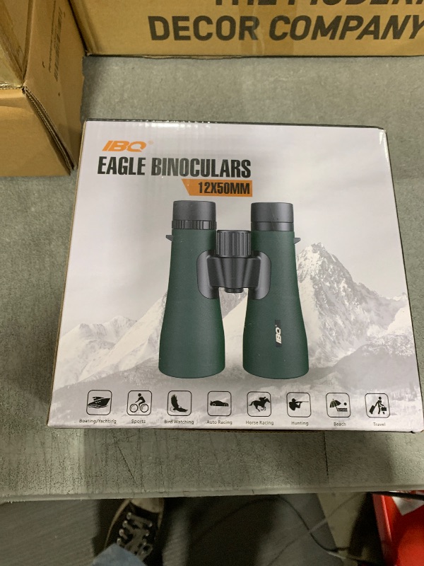 Photo 1 of 12x50 UHD Binoculars for Adults High Powered with Upgraded Phone Adapter - Large View, Lightweight, IPX7 Waterproof - Binoculars for Hunting Bird Watching Travel Cruise