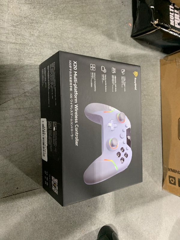 Photo 1 of EasySMX X20 Wireless Gaming Controller with RGB Backlit, 2-Stage Hall Effect Stick, 1000Hz Polling Rate, 6-Axis Gyro on Multi-Platform, Mech Buttons- Compatible with PC/Switch/Steam/Android