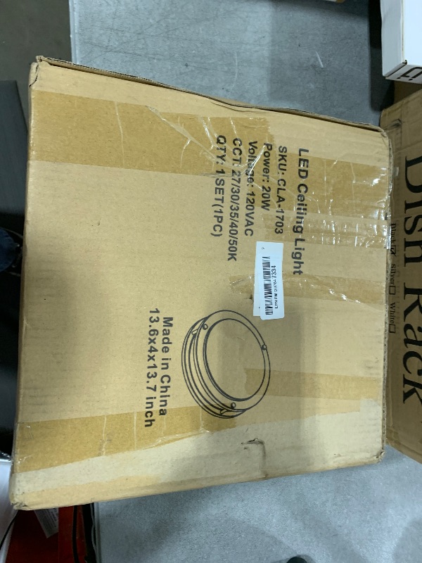 Photo 1 of 13 inch Flush Mount LED Ceiling Light Fixture, 2700K/3000K/3500K/4000K/5000K Adjustable Ceiling Lights, Brushed Nickel Saturn Dimmable Lighting for Hallway Bathroom Kitchen or Stairwell, ETL Listed