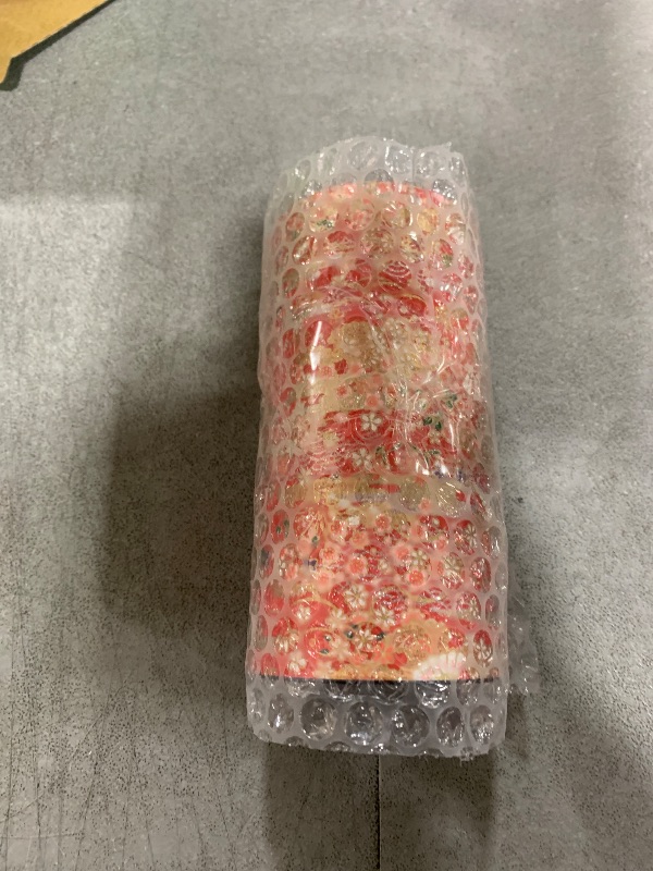 Photo 1 of ??????? Japanese Tea Canister Tin Hyakkaryoran(Many Flowers Blooming in Profusion) /Double Lid/Japanese YUZEN Washi Paper Pasted /200g Tea Capacity/Loose Leaf Tea Storage/Storage Container with Lid