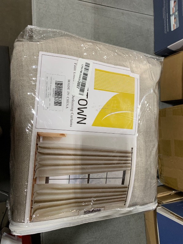 Photo 1 of NICETOWN Bedroom Curtains 2 Panels Sets Faux Linen Textured, Pinch Pleated Room Darkening Light/Heat Blocking Window Drapes Thermal Insulated for Living Room, Angora, W50 x L108, 2 Panels