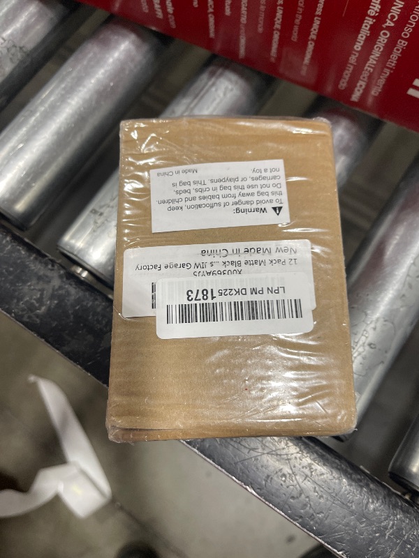 Photo 1 of 12 Pack Matte Black Door Hinges Black 3 1/2 Interior Door Hinges 3.5 Inch with 5/8” Radius Corners 3 ½"x 3 ½" Mat Black Hardware Controls JIW Garage Factory