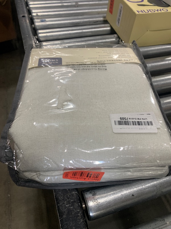 Photo 1 of 100% Blackout Shield Linen Blackout Curtains for Bedroom 84 Inches Long, Back Tab/Rod Pocket Living Room Drapes, Thermal Insulated Blackout Curtains 2 Panels Set, 50" W x 84" L, Off White