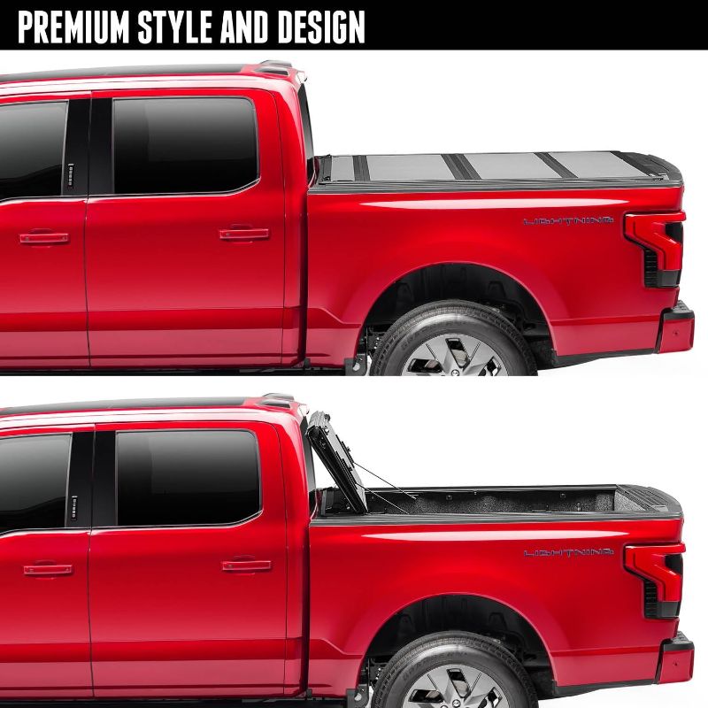 Photo 2 of RealTruck BAK BAKFlip MX4 Hard Folding Truck Bed Tonneau Cover | 448130 | Fits 2019-2025 Chevy/GMC Silverado/Sierra, w/MultiPro/Flex Tailgate (Will not fit Carbon Pro Bed) 5' 10" Bed (69.9")