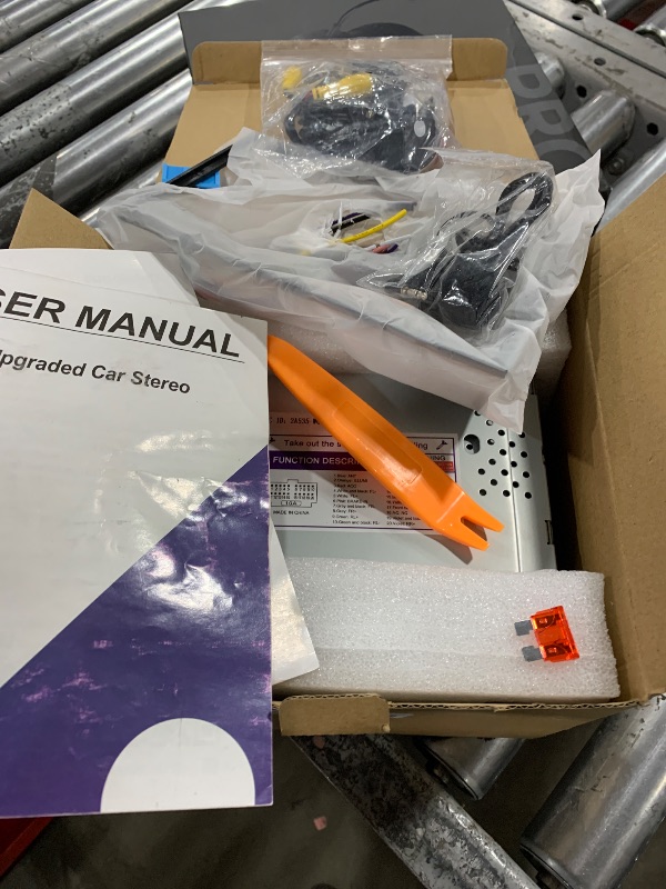 Photo 1 of Double Din Car Stereo with Carplay&Android Auto,7 Inch HD Touchscreen Car Radio Support CD DVD Player,Bluetooth,Backup Camera,Mirror Link,SWC,Subwoofer,USB/TF/AUX Input, AM/FM Car Stereo Receiver