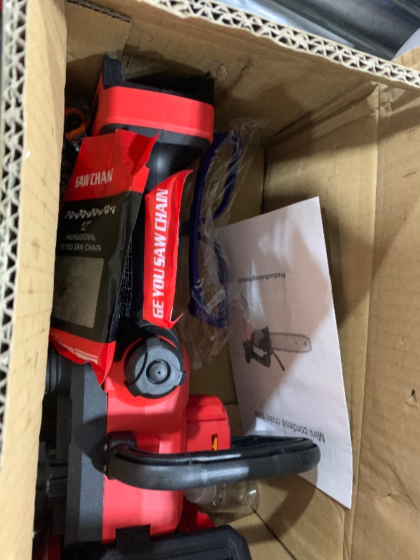 Photo 1 of Mini Chainsaw Cordless Compatible for Milwaukee M18 18V Battery (Without Battery) 12 Inch Handheld Brushless Electric Chainsaw with Auto Oiler & Security Lock, for Wood, Trees Cutting (Tool Only)