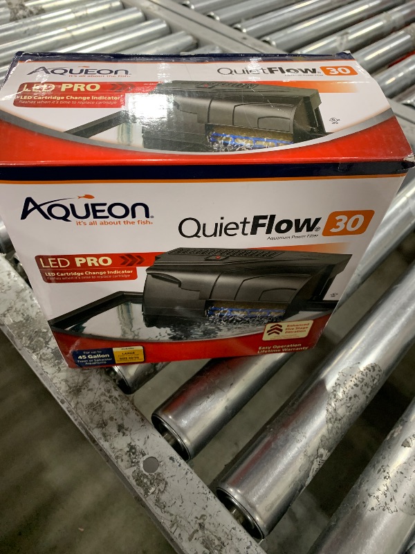 Photo 1 of Aqueon QuietFlow 30 LED PRO Aquarium Fish Tank Power Filter For Up To 45 Gallon Aquariums