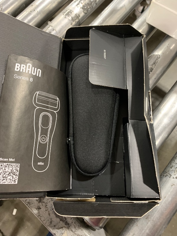 Photo 3 of Braun Series 8 Electric Razor for Men, with 4+1 Shaving Elements & Precision Long Hair Trimmer, Close & Gentle Even on Dense Beards, Wet & Dry Electric Razor with 60min Runtime, 8517s Galvano Silver