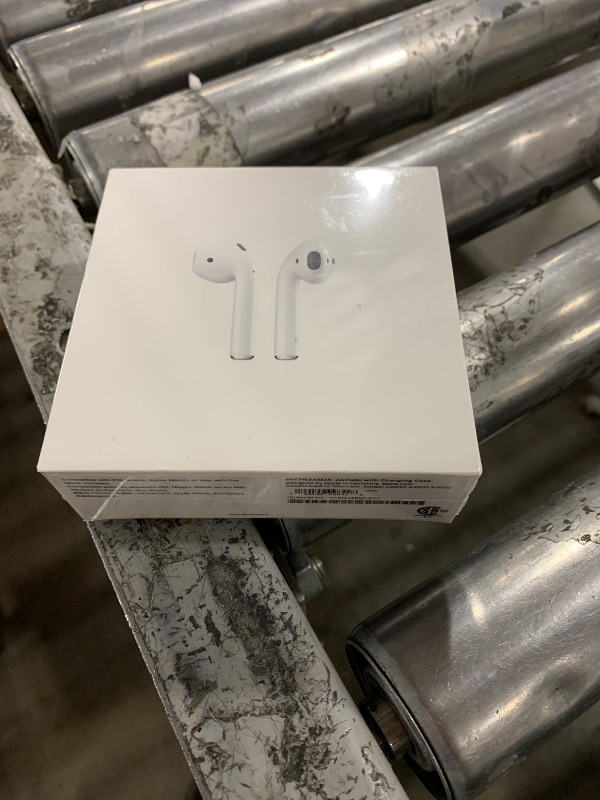 Photo 2 of Apple AirPods Wireless Ear Buds, Bluetooth Headphones with Lightning Charging Case Included, Over 24 Hours of Battery Life, Effortless Setup for iPhone