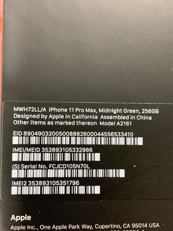 Photo 5 of Apple iPhone 11 Pro Max [256GB, Midnight Green] + Carrier Subscription [Cricket Wireless]