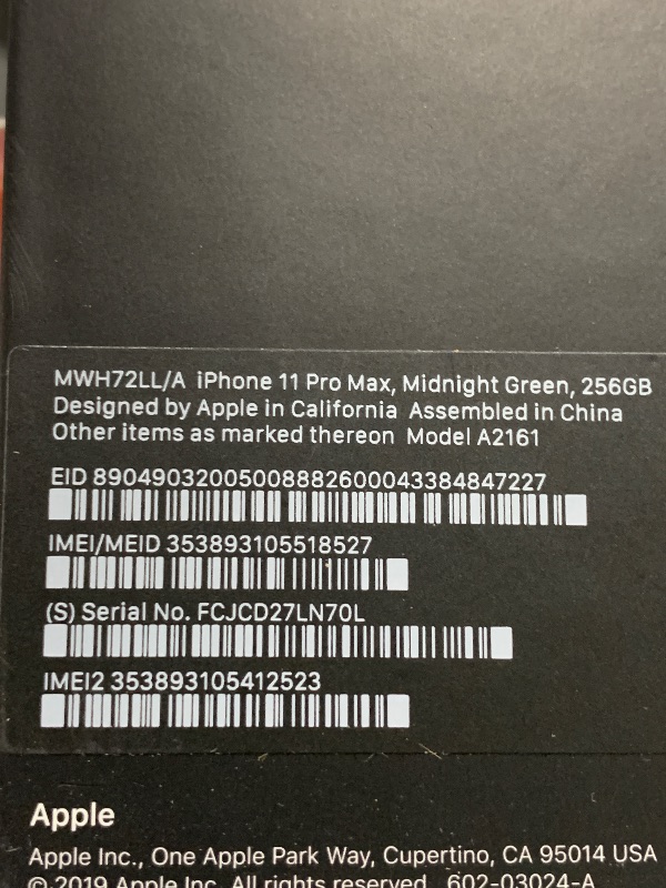 Photo 6 of Apple iPhone 11 Pro Max [256GB, Midnight Green] + Carrier Subscription [Cricket Wireless]