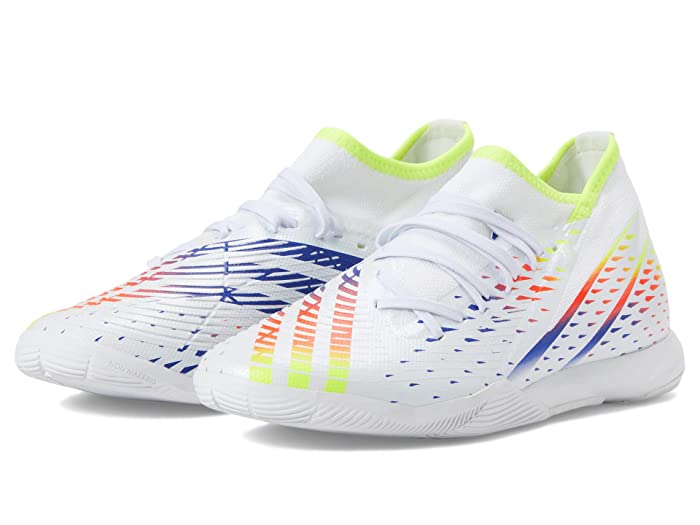 Photo 1 of Adidas Predator Edge.3 in Indoor Soccer Shoes FTWR WHITE/SOLAR YELLOW/POWER BLUE-10.5
