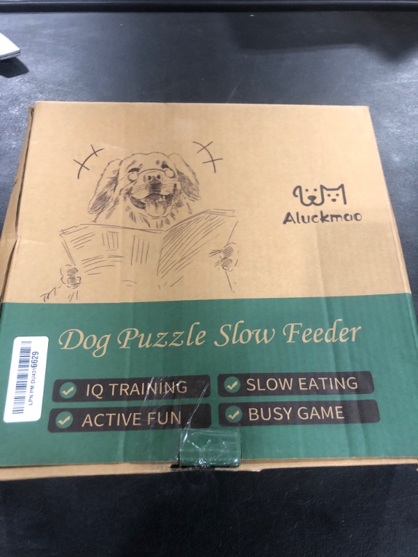 Photo 1 of Aluckmao Dog Puzzle - Dog Food Puzzle Toy Feeder, Treat Puzzle Toys for Dogs Mental Stimulation & Mentally Stimulating (Green)