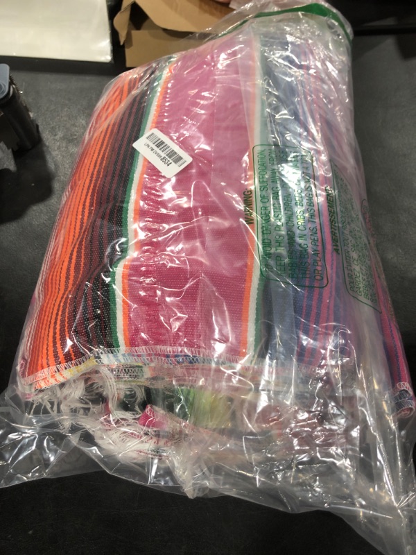Photo 1 of 15 Pcs Mexican Table Runner Fiesta Mexican Theme Party Decoration for Cinco de Mayo Fiesta Party Serape Zarape Table Runner 14 x 84 Inch (Novel Style)