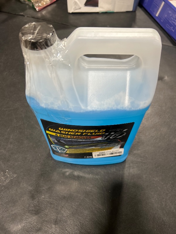 Photo 1 of UCS 10015 2-In-1 Car Windshield Washer Fluid & Bug Remover 1 Gallon Ready to Use Pack of