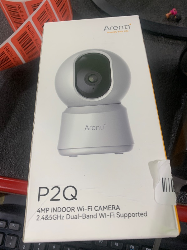 Photo 1 of Arenti P2Q Wired Indoor Camera 4MP UHD Pan-Tilt 2.4 GHz? 5.8 GHz Dual-Band WiFi Ideal for Baby Monitor / Pet Camera