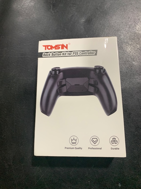 Photo 1 of TOMSIN Programmable Remap Back Paddles Kit for PS5 Controller BDM 010 & BDM 020,4 Black Upgrade Back Button Attachment for PS5 Controller(Model 010&020)
