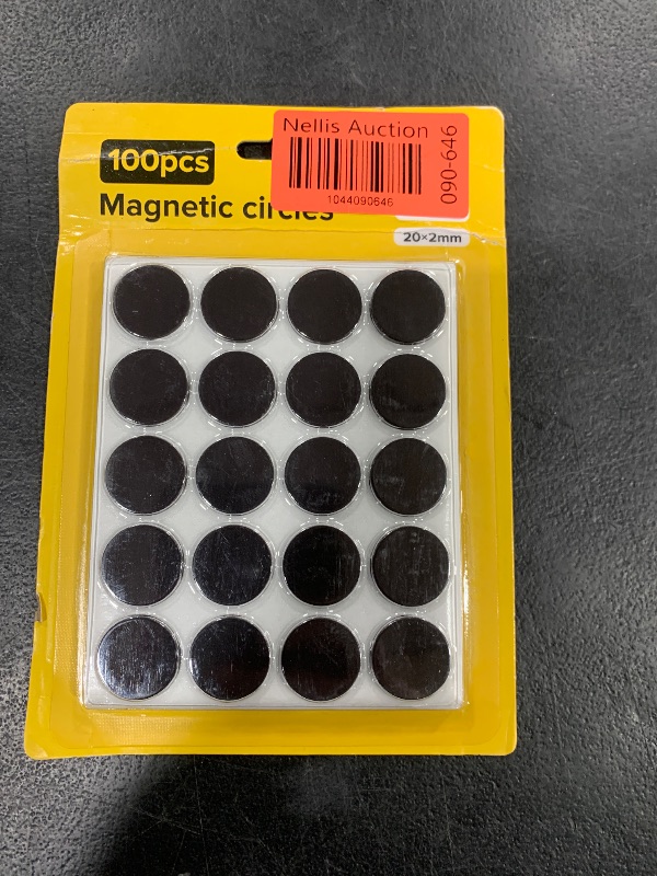 Photo 1 of 100 PCS MAGNETIC CIRCLES. 