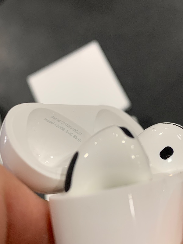 Photo 1 of Apple AirPods 4 Wireless Earbuds, Bluetooth Headphones, Personalized Spatial Audio, Sweat and Water Resistant, USB-C Charging Case, H2 Chip, Up to 30 Hours of Battery Life, Effortless Setup for iPhone