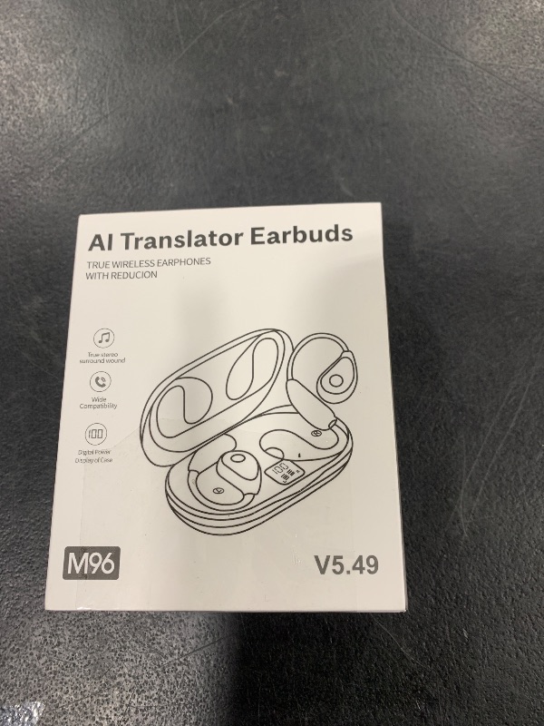 Photo 1 of AI Language Translator Earbuds, OWS Real-Time 3-in-1 Translation Earbuds 144 Languages & Accents, Translation Device for Travel Business Learning?Milky White?