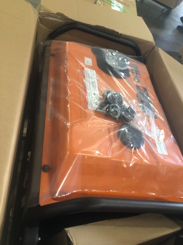 Photo 6 of Generac 18,000-Watt Gas-Powered Portable Generator - COsense Technology - TruePowerTechnology - Reliable Power for Emergencies, Recreation, Home - 49 State Compliant - Orange/Black