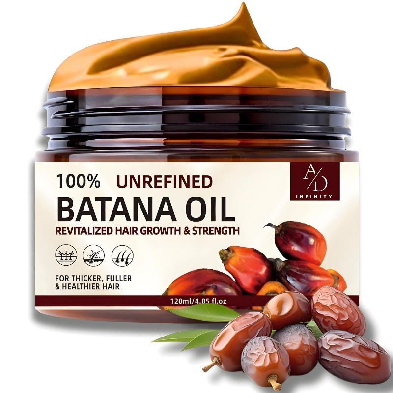 Photo 1 of 100% Unrefined Raw Batana Oil for Hair Growth Dr. Sebi Organic Pure from Honduras with Keratin, Coffee Extract & Other Ingredients to Enhance Efficacy...
