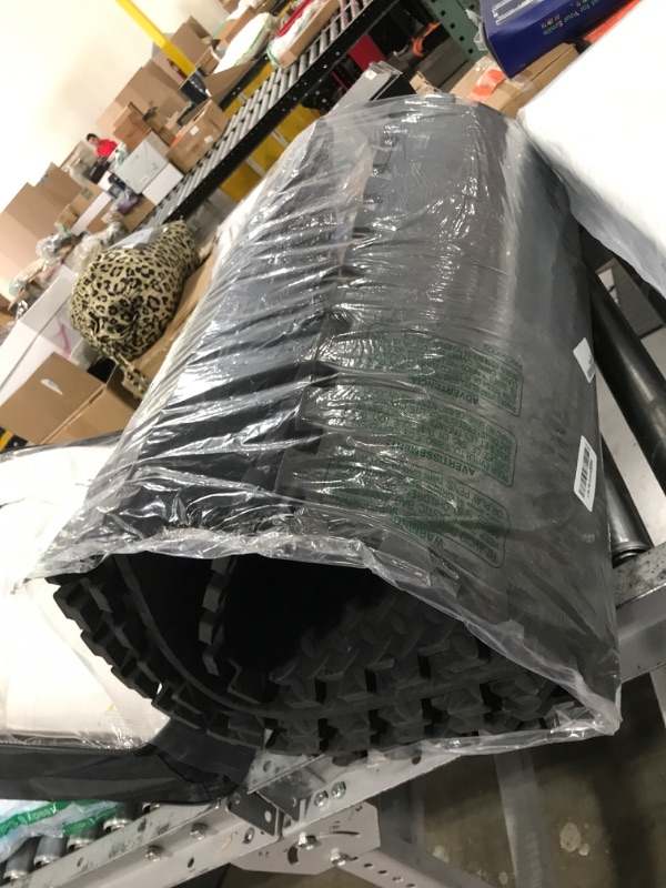 Photo 1 of Gym Flooring Set - Interlocking EVA Soft Foam Floor Mat, 18 Pieces Puzzle Rubber Tiles Protective Ground Surface Protection, Play Workout Exercise Mats Underlay Matting Sports Pool Home Fitness Garage