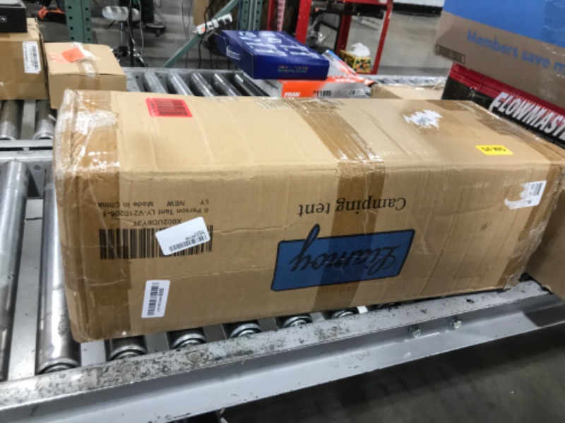 Photo 1 of Tents 6 Person Waterproof Windproof Easy Setup, Easy Setup Cabin Tent with Top Rainfly, Double Layer,4 Large Mesh Windows,2 Mesh Door,Provide 2 pcs Gate Mat Camping Tent-10'X9'X78''(H)