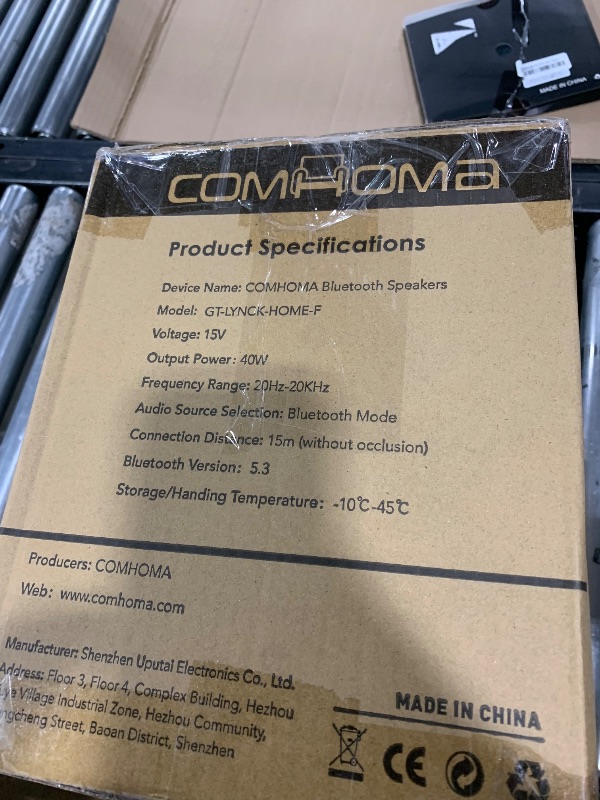 Photo 1 of COMHOMA BLUETOOTH speakers
