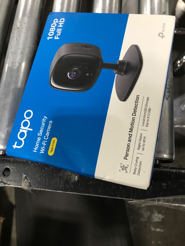 Photo 2 of Tapo by TP-Link 1080P Indoor Security Camera for Baby Monitor, Pet Camera w/Motion Detection, 2-Way Audio, Night Vision, Cloud & SD Card Storage, Works w/Alexa & Google Home, Black, C101