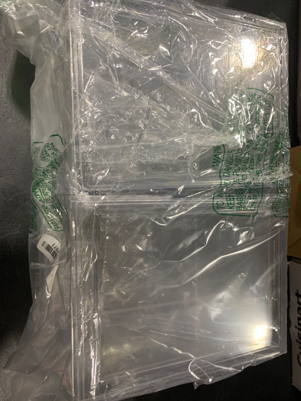 Photo 1 of STORi Audrey Stackable Bin Clear Plastic Organizer Drawers | 2 Piece Set | Organize Cosmetics and Beauty Supplies on a Vanity | Made in USA